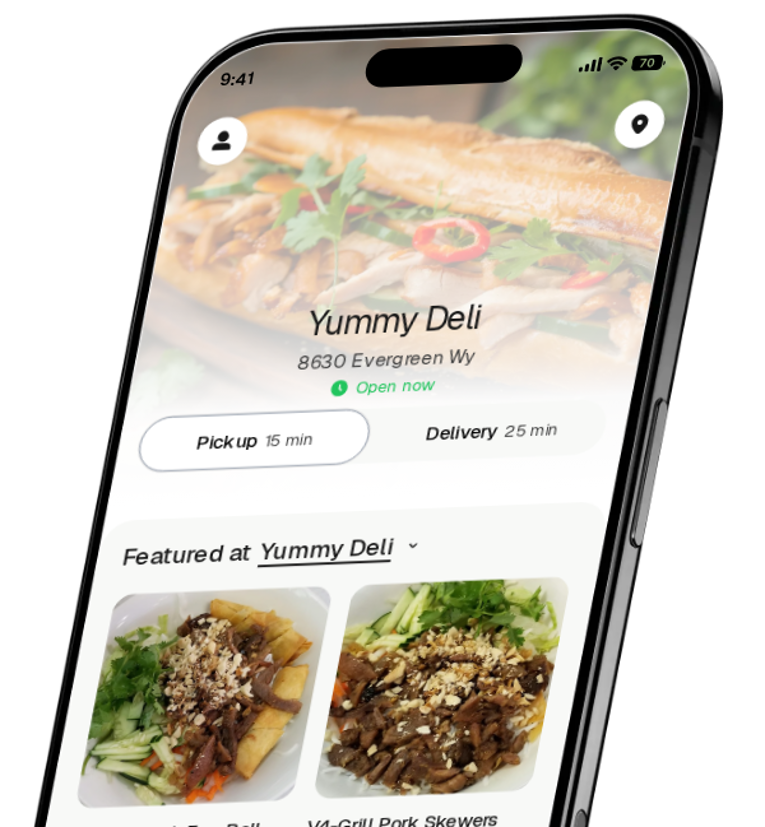 Yummy Deli app preview