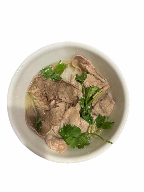 P2-Rare Eye-Round Steak & Well-Done Brisket Soup.