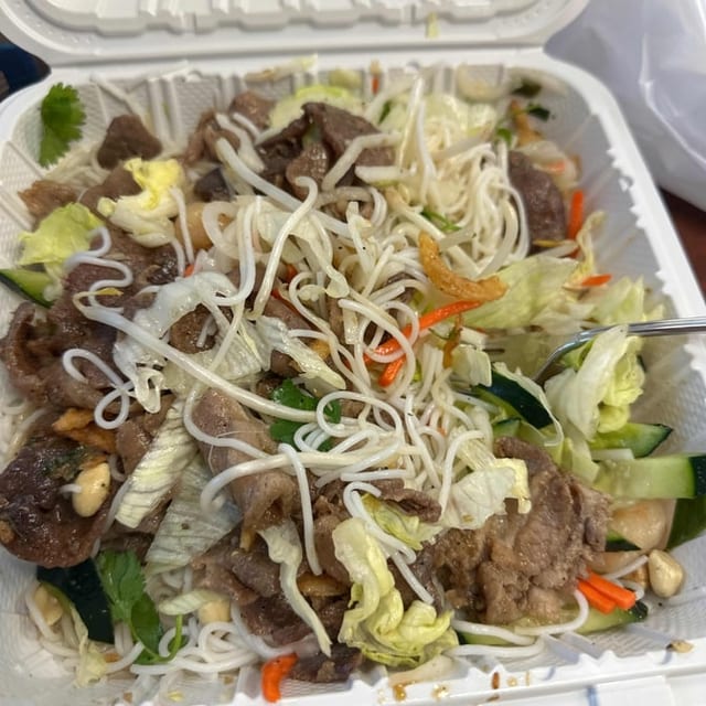 V5-Grilled Pork & Shrimp Salad.